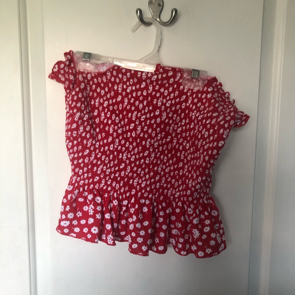 red crop top